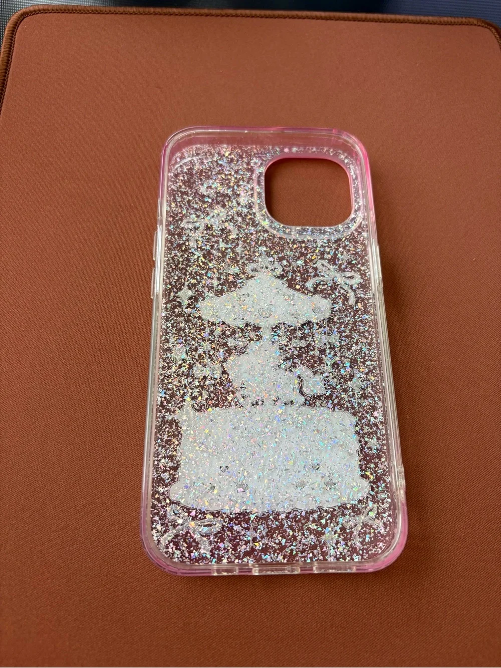 Like New Pink Glitter Hello Kitty Unicorn Phone Case for iPhone 15